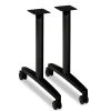 Clearance 39.25 in. x 23.5 in. x 23.38 in. Huddle T-Leg Base for 24 in. and 30 in. Deep Table Tops - Black (2/Carton) Office Furniture & Lighting