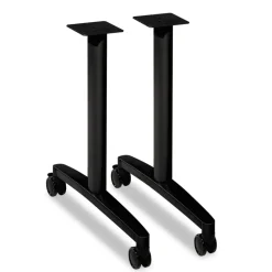 Clearance 39.25 in. x 23.5 in. x 23.38 in. Huddle T-Leg Base for 24 in. and 30 in. Deep Table Tops - Black (2/Carton) Office Furniture & Lighting