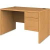 Clearance 10700 Series 48 in. x 30 in. x 29.5 in. Single 3-Quarter Height Right Pedestal Desk - Harvest Office Furniture & Lighting