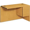 Hot 10700 Series 48 in. x 24 in. x 29.5 in. 3/4 Right Pedestal "L" Workstation Return - Harvest Office Furniture & Lighting