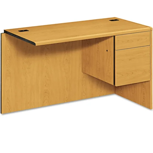 Hot 10700 Series 48 in. x 24 in. x 29.5 in. 3/4 Right Pedestal "L" Workstation Return - Harvest Office Furniture & Lighting