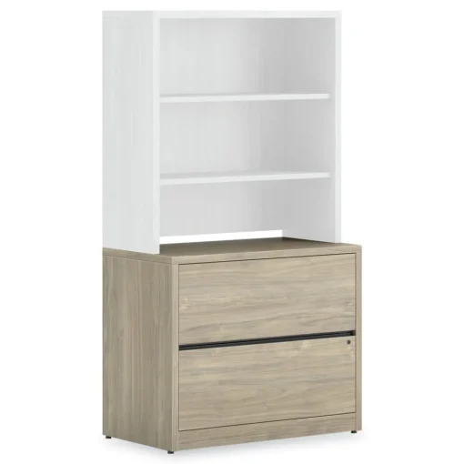 Discount 10500 Series 36 in. x 20 in. x 29.5 in. Legal/Letter-Size 2-Drawer Lateral File - Kingswood Walnut Office Furniture & Lighting