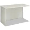 Hot 38000 Series 31.75 in. x 53.19 in. x 3.75 in. Left Return Shell - Silver Mesh/Light Gray Office Furniture & Lighting