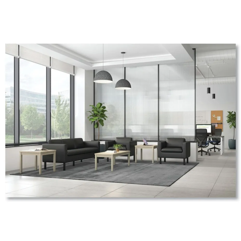 Online 80000 Series 24d x 24w x 20h Laminate Occasional Corner Table - Kingswood Walnut Office Furniture & Lighting