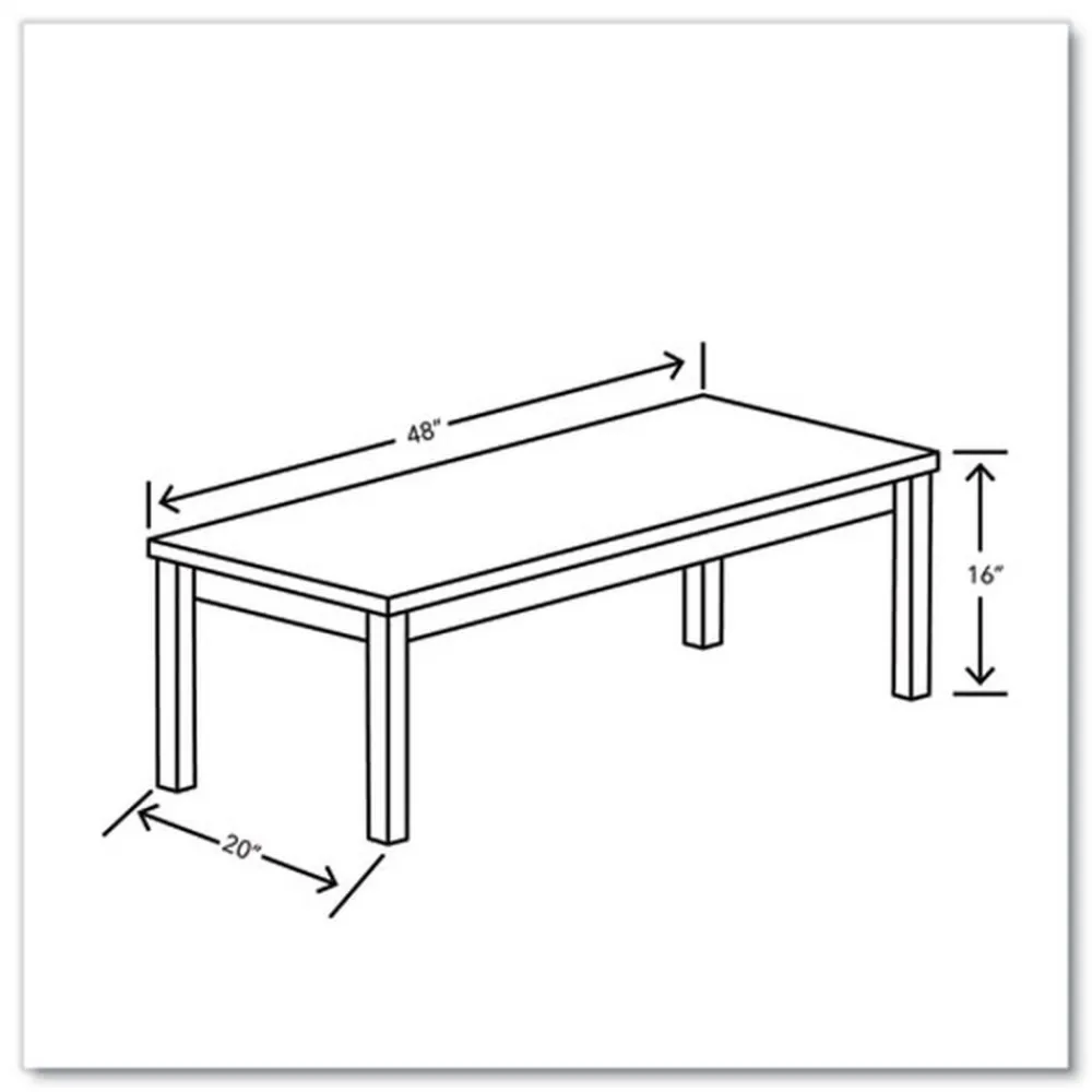 Outlet 80000 Series 48w x 20d x 16h Laminate Occasional Rectangular Coffee Table - Pinnacle Office Furniture & Lighting