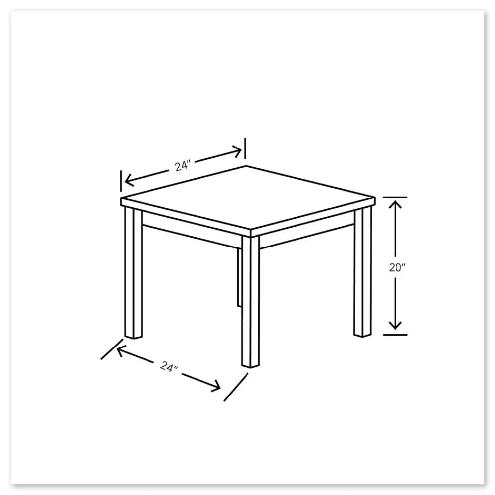 Outlet 80000 Series 24w x 24d x 20h Laminate Occasional Corner Table - Pinnacle Office Furniture & Lighting