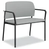 Outlet Accommodate Series 33.5 in. x 21.5 in. x 32.5 in. Bariatric Chair with Arms - Flint Seat/Back, Charblack Legs Office Furniture & Lighting