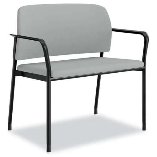Outlet Accommodate Series 33.5 in. x 21.5 in. x 32.5 in. Bariatric Chair with Arms - Flint Seat/Back, Charblack Legs Office Furniture & Lighting