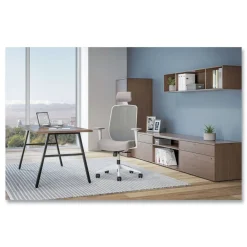 Best Altern Mesh Back Task Chair, 17.95 to 21.1 Seat Height, Gray Seat, Gray/White Back, White Base Office Furniture & Lighting