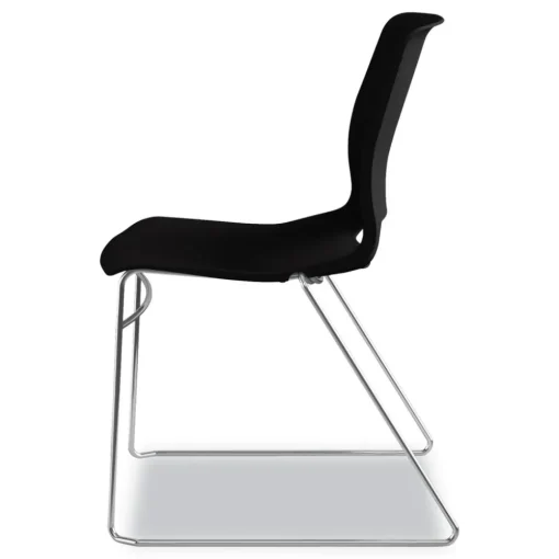 Best Between Seated-Height X-Base with 30 in. Diameter Between Round Table Top and Motivate High-Density Stacking Chair Bundle (4 Chairs/Carton) Office Furniture & Lighting