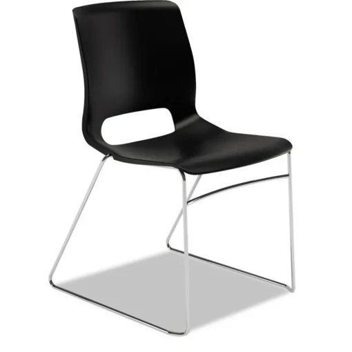 Best Between Seated-Height X-Base with 30 in. Diameter Between Round Table Top and Motivate High-Density Stacking Chair Bundle (4 Chairs/Carton) Office Furniture & Lighting