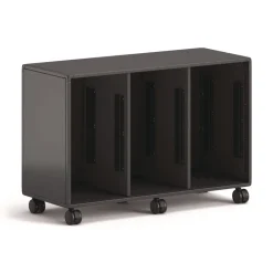 Clearance Class-ifi 46.63 in. x 18.75 in. x 31.38 in. Three-Wide Tote Storage Cabinet - Charcoal Gray Office Furniture & Lighting