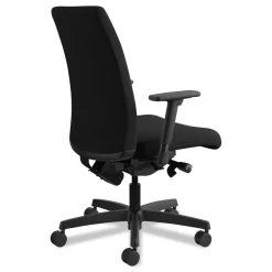 Best Ignition Series 17 in. to 22 in. Seat Height Supports Up to 300 lb Mid-Back Work Chair - Black Office Furniture & Lighting