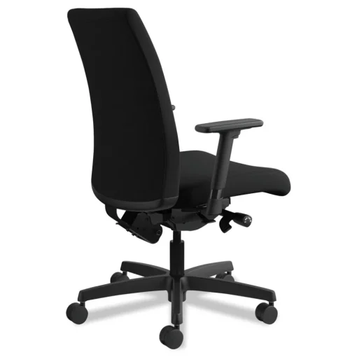 Best Ignition Series 17 in. to 22 in. Seat Height Supports Up to 300 lb Mid-Back Work Chair - Black Office Furniture & Lighting