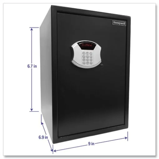 15 x 7.8 x 22 Digital Steel Security Safe with Drop Slot - Black Safes