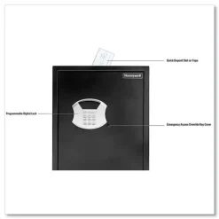15 x 7.8 x 22 Digital Steel Security Safe with Drop Slot - Black Safes