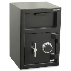 14 x 14.2 x 20 Steel Depository Safe with Combo Lock - Black Safes