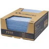 Hot 13 in. x 21 in. 1-Ply Deluxe Foodservice Wiper - Blue (150/Carton) Cleaning & Janitorial Supplies