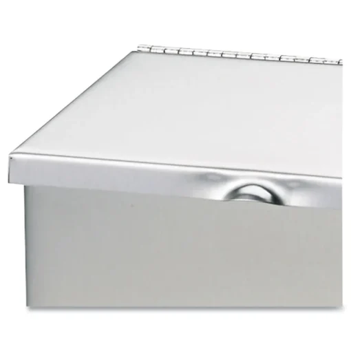 Clearance 8 in. x 4 in. x 11 in. Wall Mount Sanitary Napkin Receptacle - Stainless Steel Trash & Waste Bins