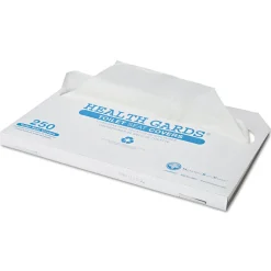 Clearance Health Gards Half-Fold 14.25 in. x 16.5 in. Toilet Seat Covers - White (1000/Carton) Cleaning & Janitorial Supplies