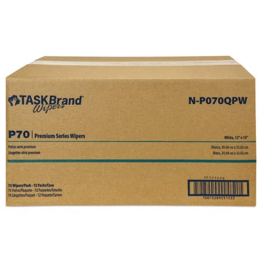 Best TASKBrand P70 Series Premium Wiper 11 x 13 Unscented (75/Pack, 12 Packs/Carton) Cleaning & Janitorial Supplies