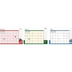 New 10 in. x 7 in. 12-Month (Jan to Dec) 2026 Seasonal Monthly Planner - Illustrated Seasons Artwork/Light Blue Cover Calendars & Planners