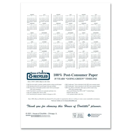 Discount 11 in. x 8.5 in. 14-Month (Dec 2025-Jan 2027) Recycled Ruled Monthly Planner - Black Cover Calendars & Planners