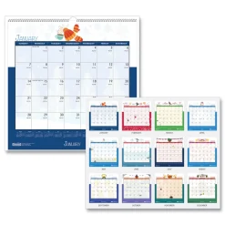 12 in. x 12 in. 12-Month (Jan-Dec 2026) Recycled Seasonal Wall Calendar Calendars & Planners