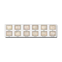 Discount 22 in. x 17 in. 12-Month (Jan-Dec) 2026 Recycled Vintage Desk Pad Calendar - Vintage Artwork/Sepia Sheets/Brown Corners Calendars & Planners