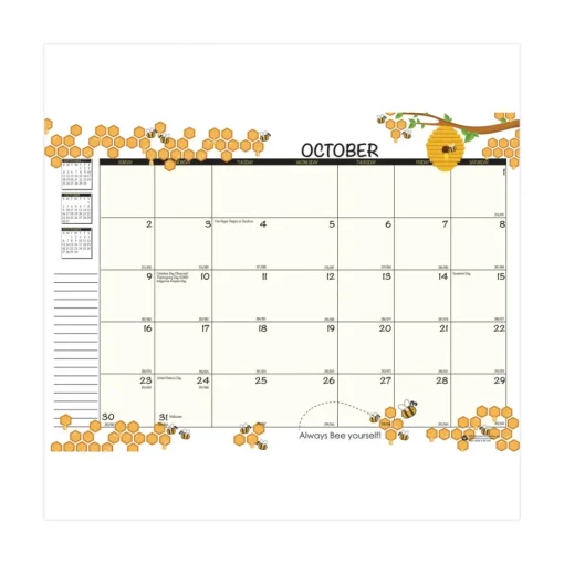 New 10 in. x 7 in. 12-Month (Aug 2025-Jul 2026) Recycled Academic Honeycomb Planner - Multicolor Cover Calendars & Planners