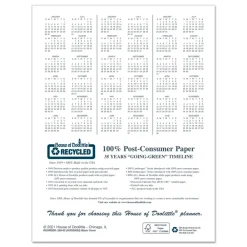 New 11 in. x 8.5 in. 14-Month (Dec 2025-Jan 2027) Recycled Ruled Planner with Leatherette Cover - Black Cover Calendars & Planners