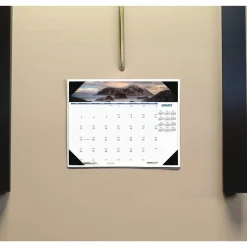 New Earthscapes 22 in. x 17 in. 12-Month (Jan-Dec) 2026 Recycled Monthly Desk Pad Calendar - Coastlines Photos Calendars & Planners