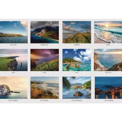 Discount Earthscapes 22 in. x 17 in. 12-Month (Jan to Dec) 2026 Recycled Desk Pad Calendar - Multicolor Calendars & Planners