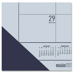Best EcoTones 22 in. x 17 in. 12-Month (Jan to Dec) 2026 Recycled Monthly Desk Pad Calendar - Sunset Orchid/Cordovan Calendars & Planners