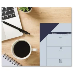 Best EcoTones 22 in. x 17 in. 12-Month (Jan to Dec) 2026 Recycled Monthly Desk Pad Calendar - Sunset Orchid/Cordovan Calendars & Planners