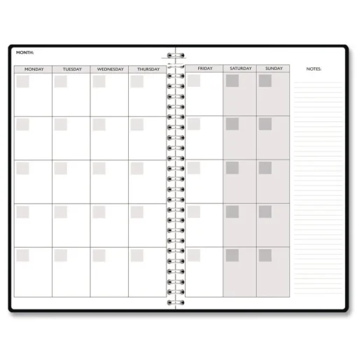 Online Recycled Non-Dated Monthly/Weekly 70-fts Stripes Planner - Multicolor Cover Paper & Printables