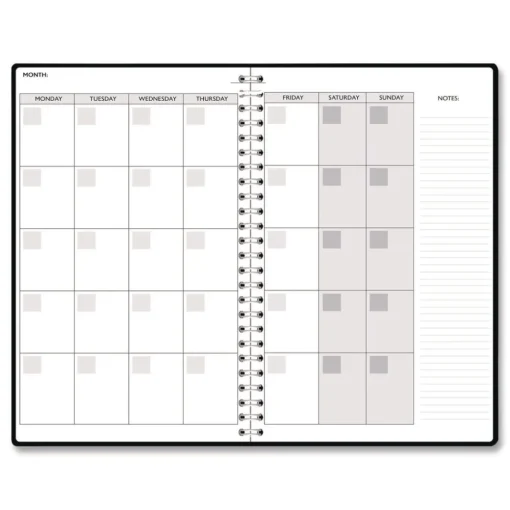 Sale Recycled Non-Dated Monthly/Weekly Fall Floral Planner - Multicolor Cover Paper & Printables