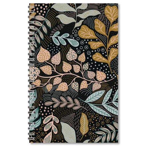 Sale Recycled Non-Dated Monthly/Weekly Fall Floral Planner - Multicolor Cover Paper & Printables