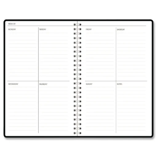 Best Recycled Non-Dated Monthly/Weekly Crystals Planner - Blue/Pink/White Cover Paper & Printables