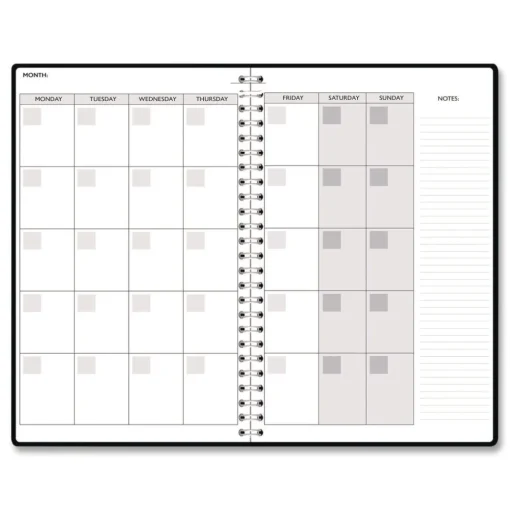 Best Recycled Non-Dated Monthly/Weekly Crystals Planner - Blue/Pink/White Cover Paper & Printables