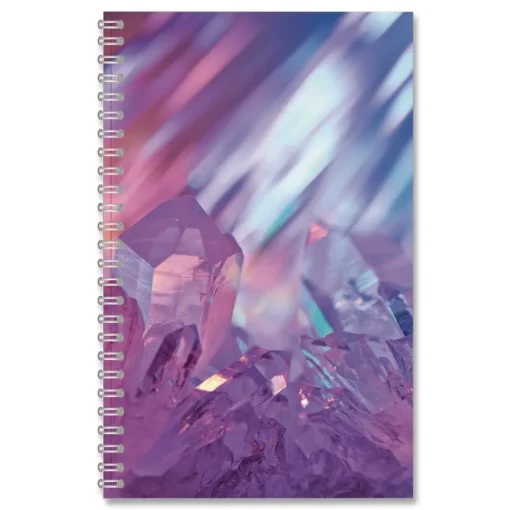 Best Recycled Non-Dated Monthly/Weekly Crystals Planner - Blue/Pink/White Cover Paper & Printables