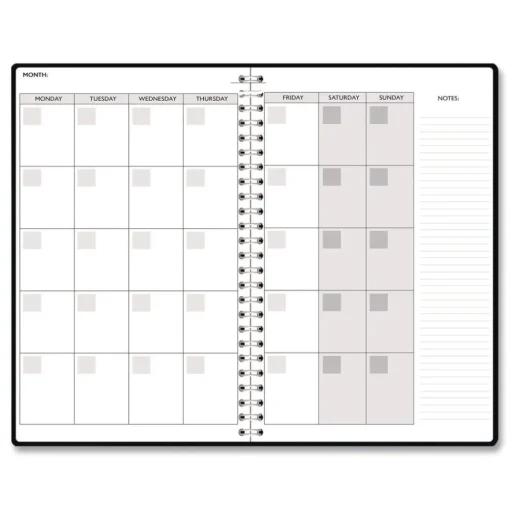New Recycled Non-Dated Monthly/Weekly Mushrooms Planner - Multicolor Cover Paper & Printables
