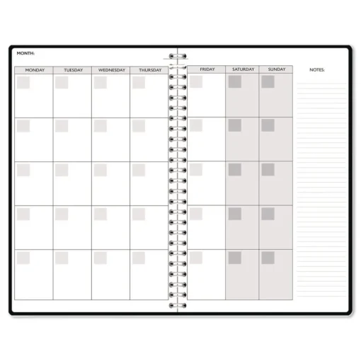 Best Recycled Non-Dated Monthly/Weekly Gold and Smoke Planner - Multicolor Cover Paper & Printables