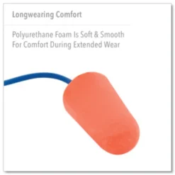 Clearance X-TREME 32 dB Corded Disposable Earplugs - One Size Fits Most Orange (2000/Carton) Ear Protection