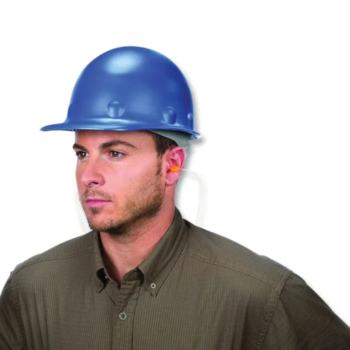 New 28 dB NRR TrustFit Pod Corded Reusable Foam Earplugs - One Size Fits Most, Orange (1000/Carton) Ear Protection
