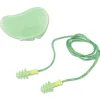 100-Pair Corded Fusion Multiple-Use Earplug - Small, Green/Yellow Ear Protection