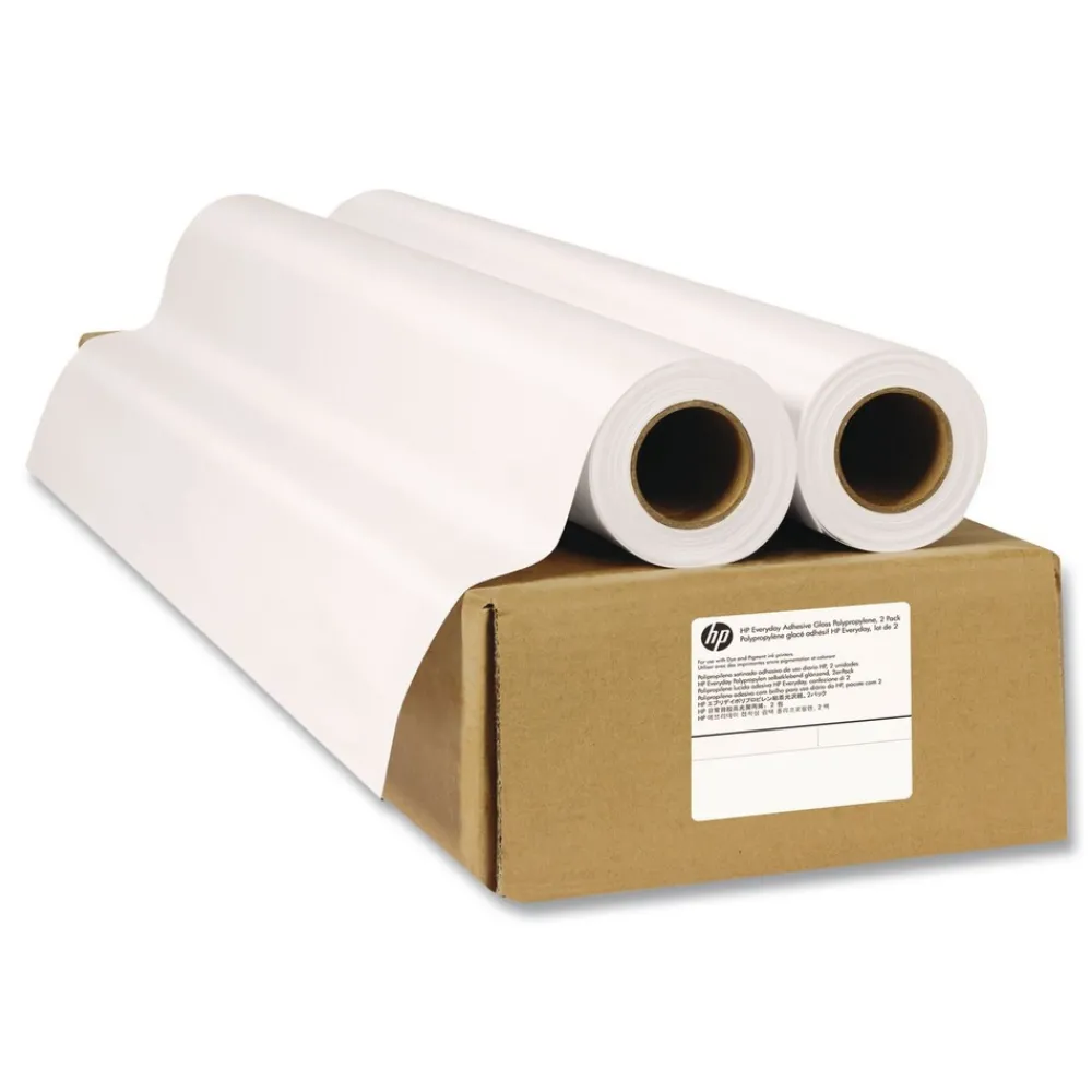 36 in. x 75 ft. 2 in. Core Premium Matte Polypropylene Paper - White (2/Pack) Paper & Printables