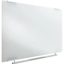Best Clarity 72 in. x 36 in. Glass Dry Erase Board with Aluminum Trim - White Surface Office Presentation Supplies