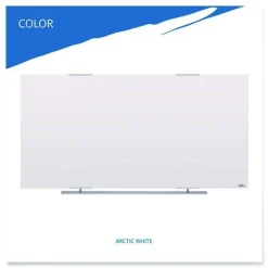 Best Clarity 72 in. x 36 in. Glass Dry Erase Board with Aluminum Trim - White Surface Office Presentation Supplies