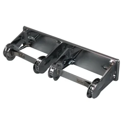 Outlet 12.3 in. x 4.25 in. x 2.7 in. Double Roll Toilet Tissue Dispenser - Chrome (12/Carton) Paper & Dispensers